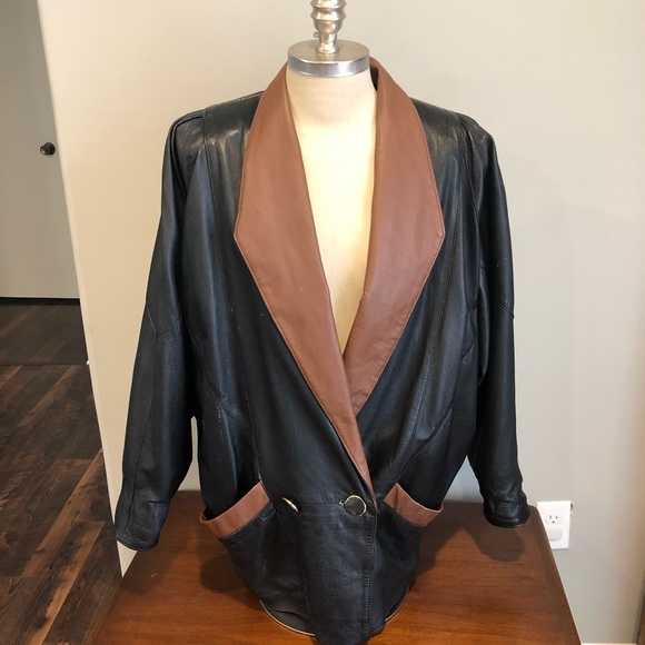 Vintage Jackets & Blazers - SALE: Vintage leather jacket 🧥✨